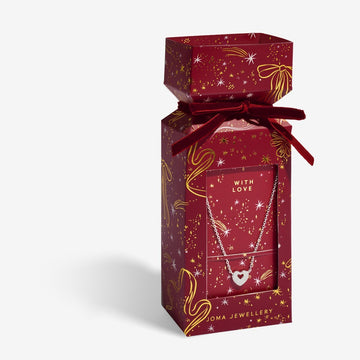 Christmas Cracker 'With Love' Necklace - RUTHERFORD & Co