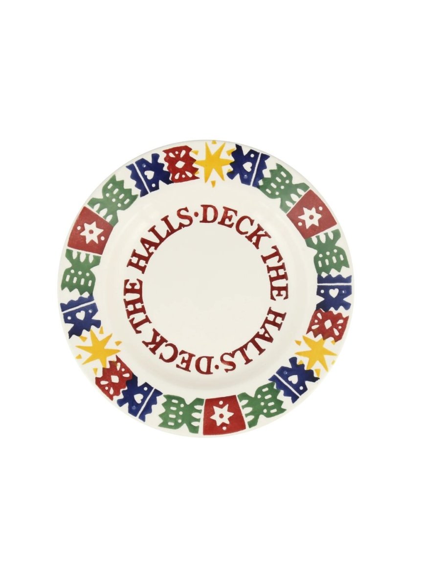 Christmas Crackers 8 1/2" Plate - RUTHERFORD & Co