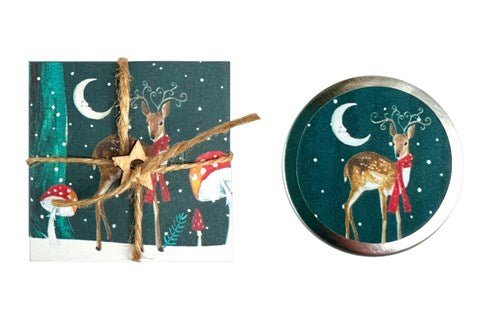 Christmas Deer - peaches & cream lip balm - RUTHERFORD & Co