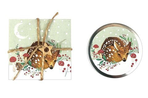 Christmas Deer - peaches & cream lip balm - RUTHERFORD & Co