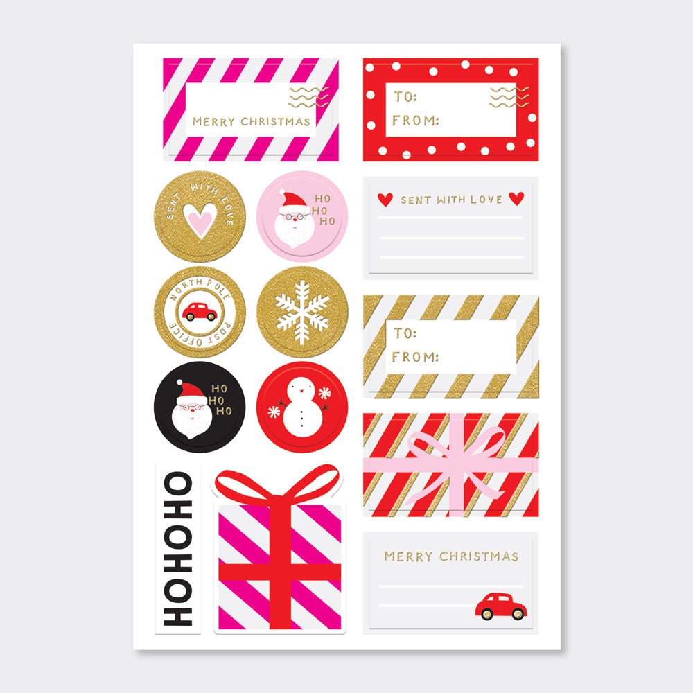 Christmas Gift & Envelope Labels - 4 Sheets - RUTHERFORD & Co