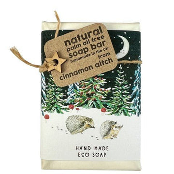 Christmas Hedgehogs - peppermint & poppyseed soap bar - RUTHERFORD & Co