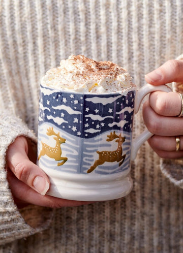 Christmas Icons Deer 1/2 Pint Mug - RUTHERFORD & Co