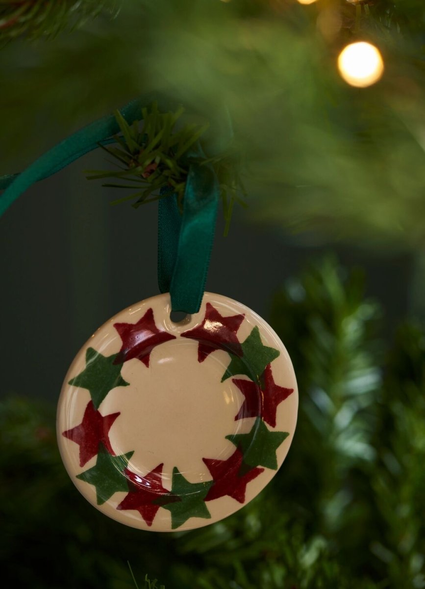 Christmas Stars Tiny Plate Decoration Boxed - RUTHERFORD & Co
