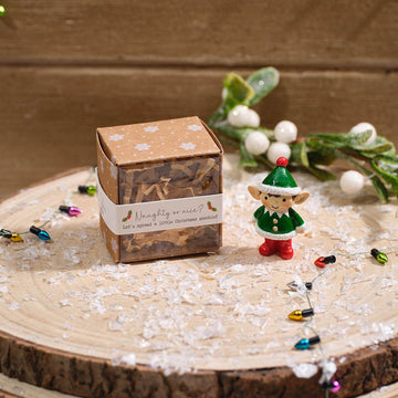 Christmas Tiny World Resin Elf Keepsake With Gift Box - RUTHERFORD & Co