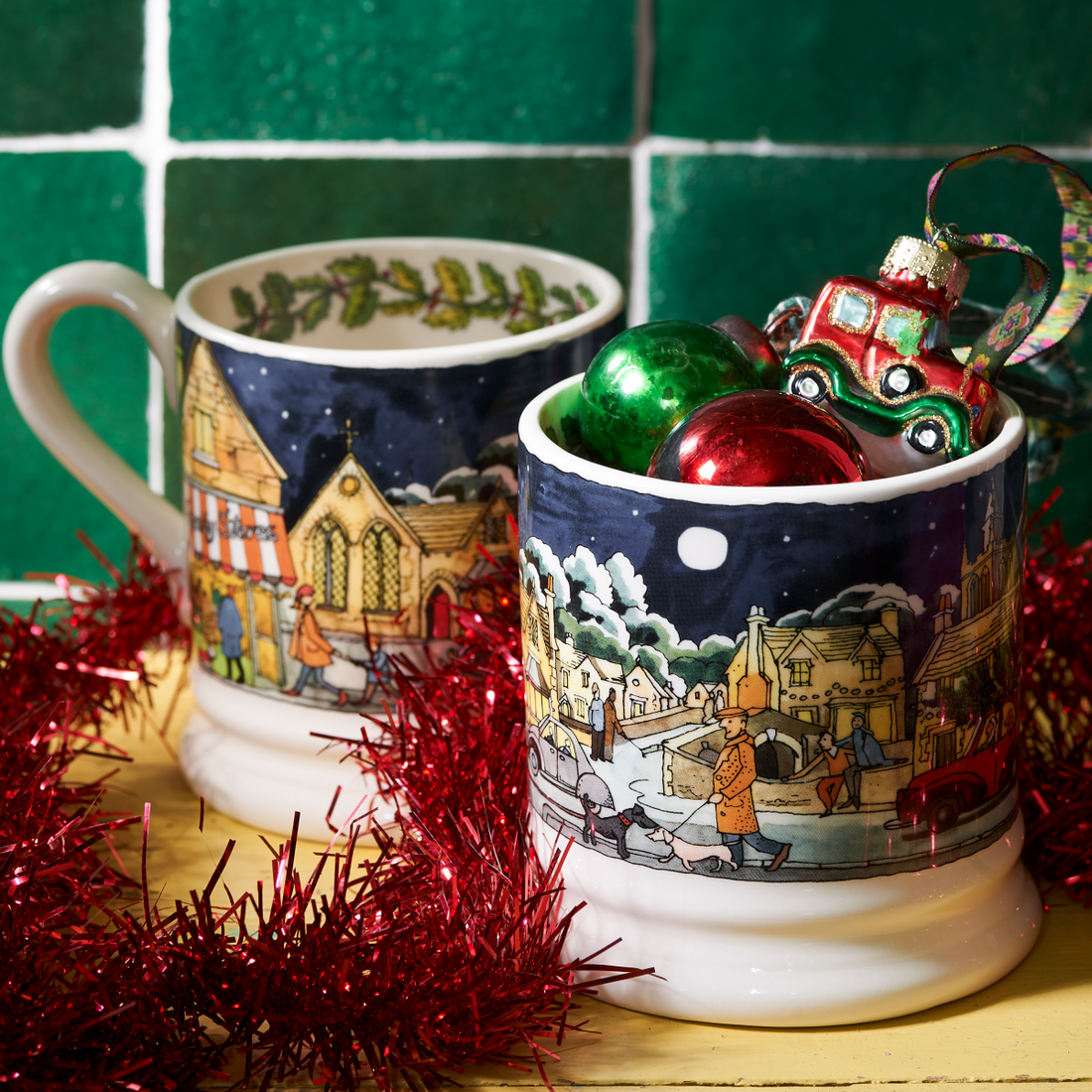 Christmas Town & Country 1/2 Pint Mug - RUTHERFORD & Co