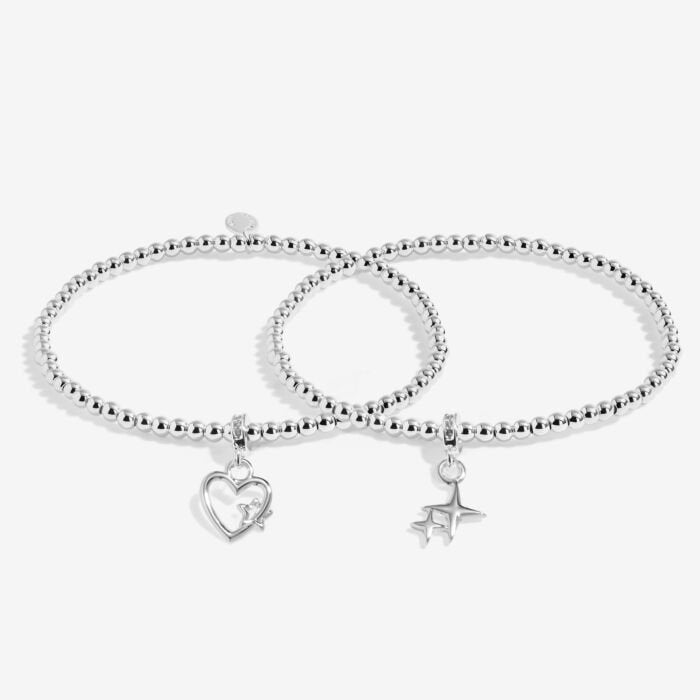 Christmas Wishes' Linked Infinity Bracelets in Silver Plating - RUTHERFORD & Co