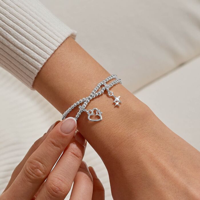 Christmas Wishes' Linked Infinity Bracelets in Silver Plating - RUTHERFORD & Co