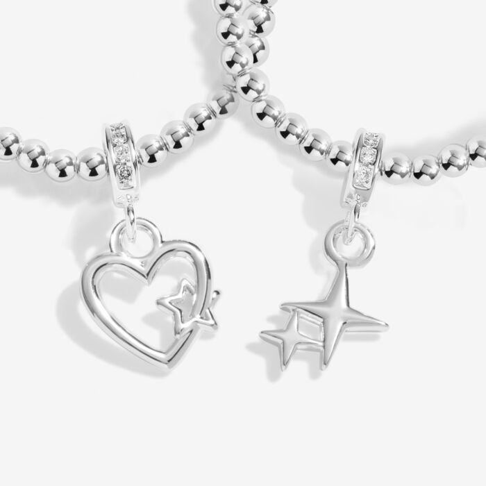 Christmas Wishes' Linked Infinity Bracelets in Silver Plating - RUTHERFORD & Co