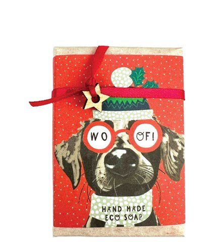 Christmas Wo - Of, dog - peppermint & poppyseed soap bar - RUTHERFORD & Co