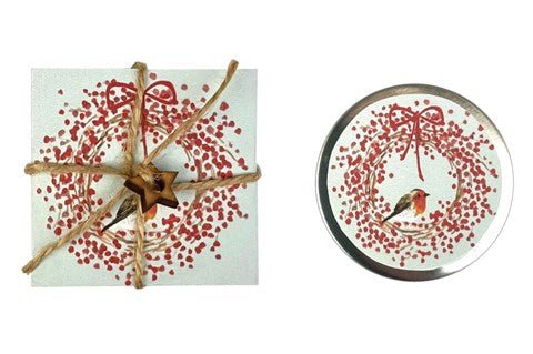 Christmas Wreath - raspberry & vanilla lip balm - RUTHERFORD & Co