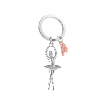 CHROME BALLERINA KEYRING - RUTHERFORD & Co