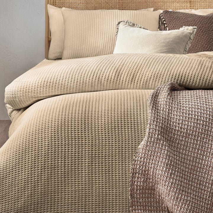Chunky Waffle Duvet Cover Set - RUTHERFORD & Co