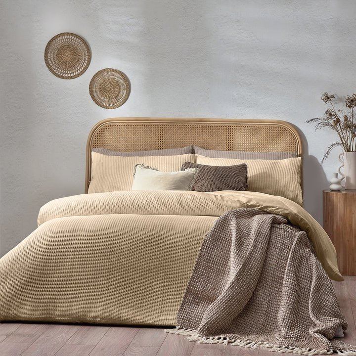 Chunky Waffle Duvet Cover Set - RUTHERFORD & Co