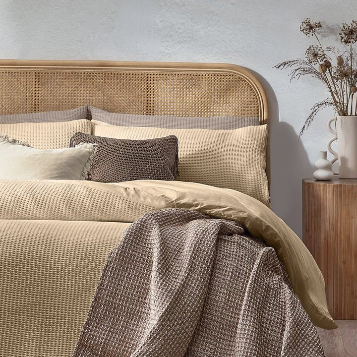 Chunky Waffle Duvet Cover Set - RUTHERFORD & Co