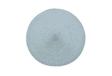 Circular ribbed placemat cornflower blue - RUTHERFORD & Co