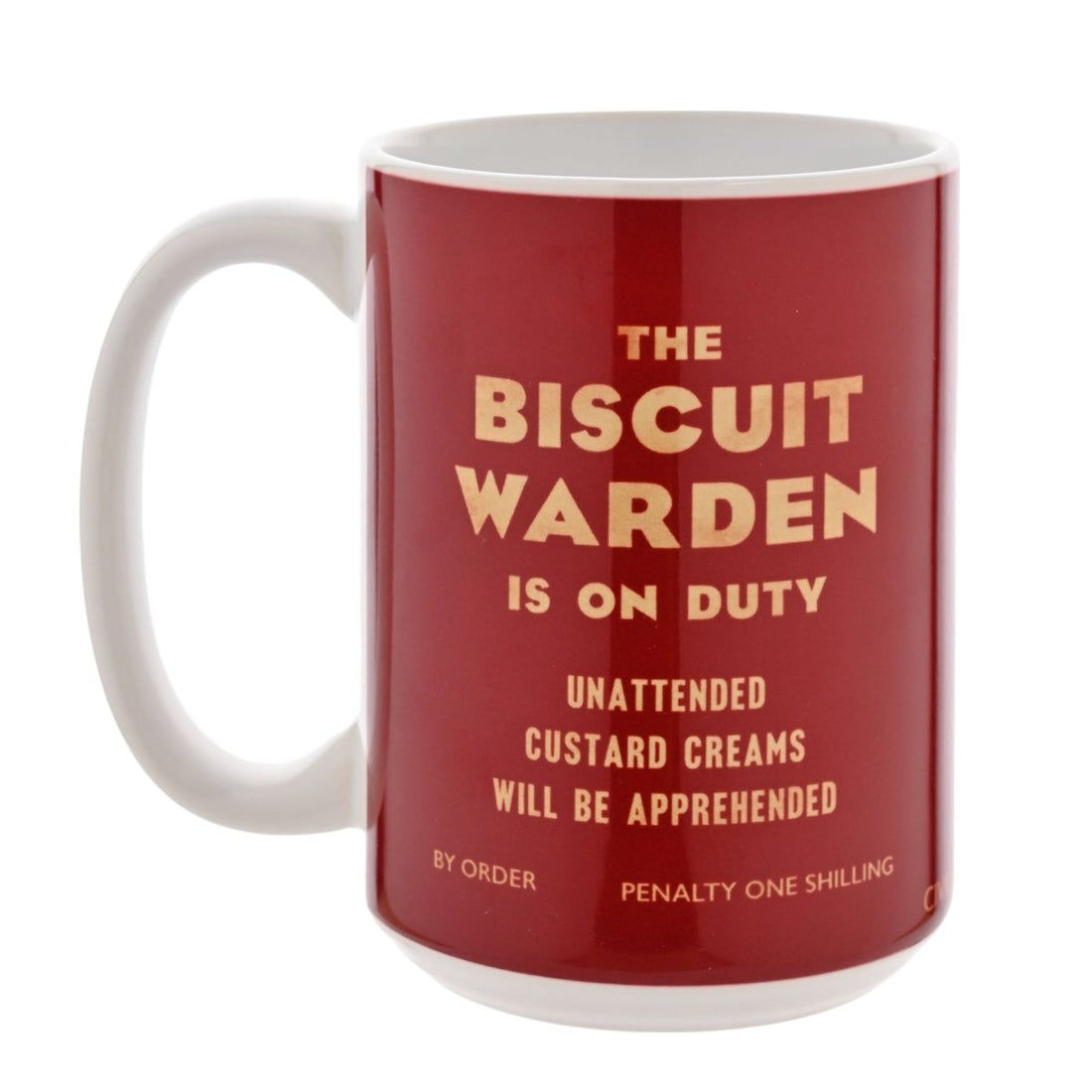Civil Defence Biscuit Warden On Duty Mug 15oz - RUTHERFORD & Co