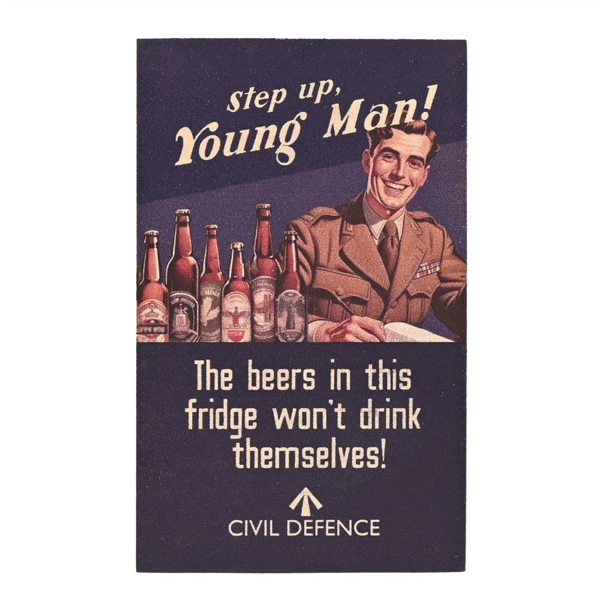 Civil Defence Magnet Beers Won't Drink Themselves - RUTHERFORD & Co