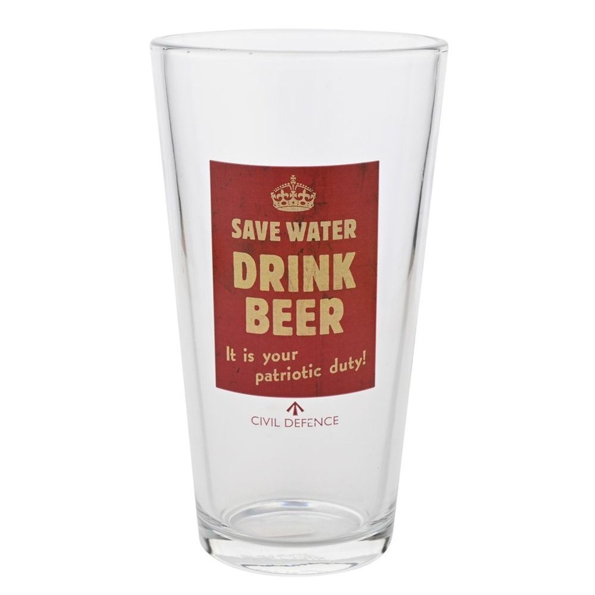 Civil Defence Pint Glass And Bottle Opener Set - RUTHERFORD & Co