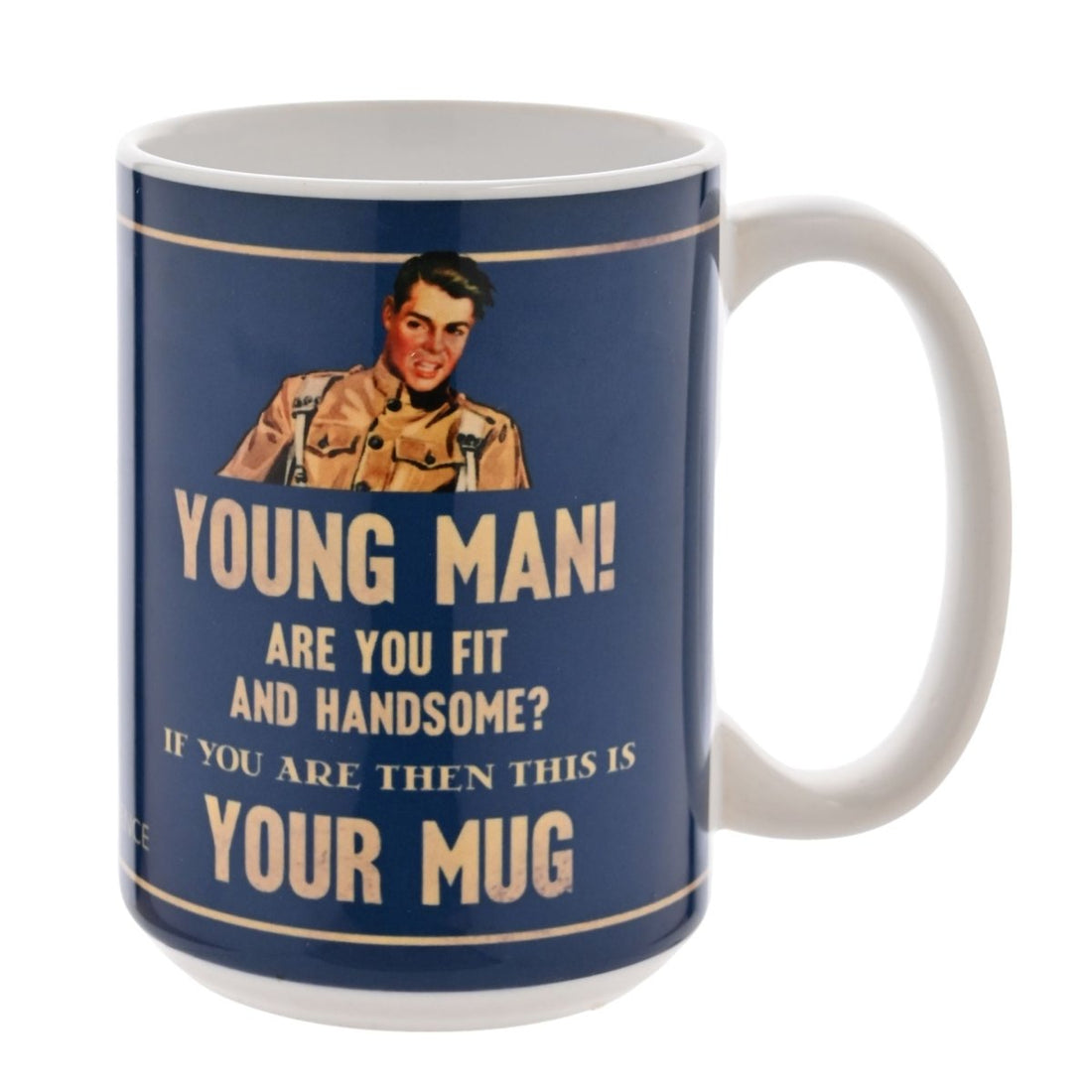 Civil Defence Young Man Mug 15oz - RUTHERFORD & Co