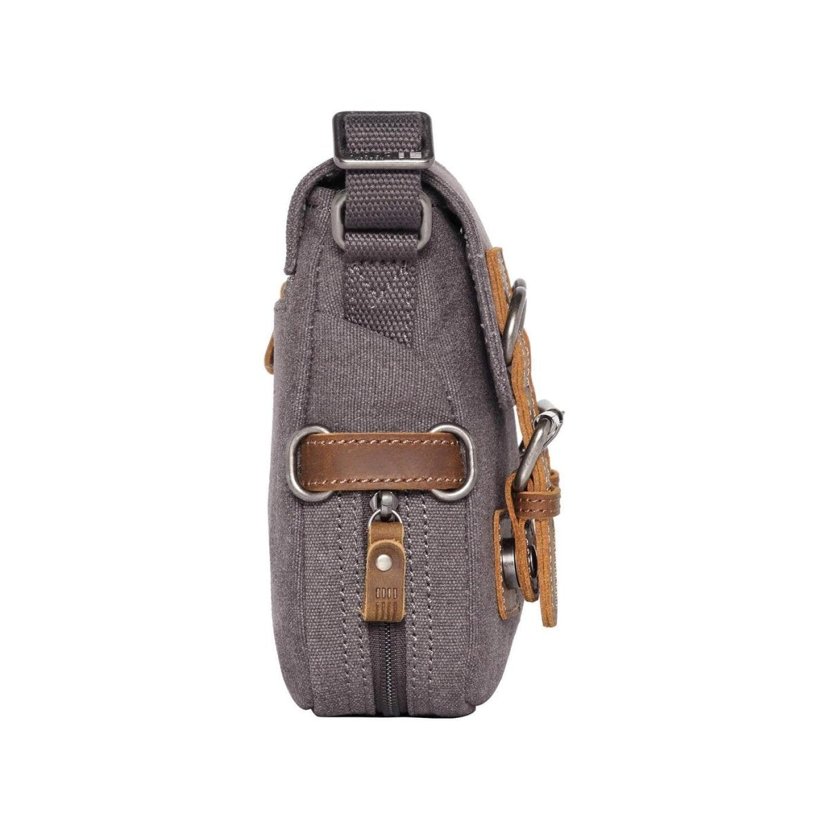 CLASSIC CANVAS ACROSS BODY BAG TRAVEL BAG - BLACK - RUTHERFORD & Co