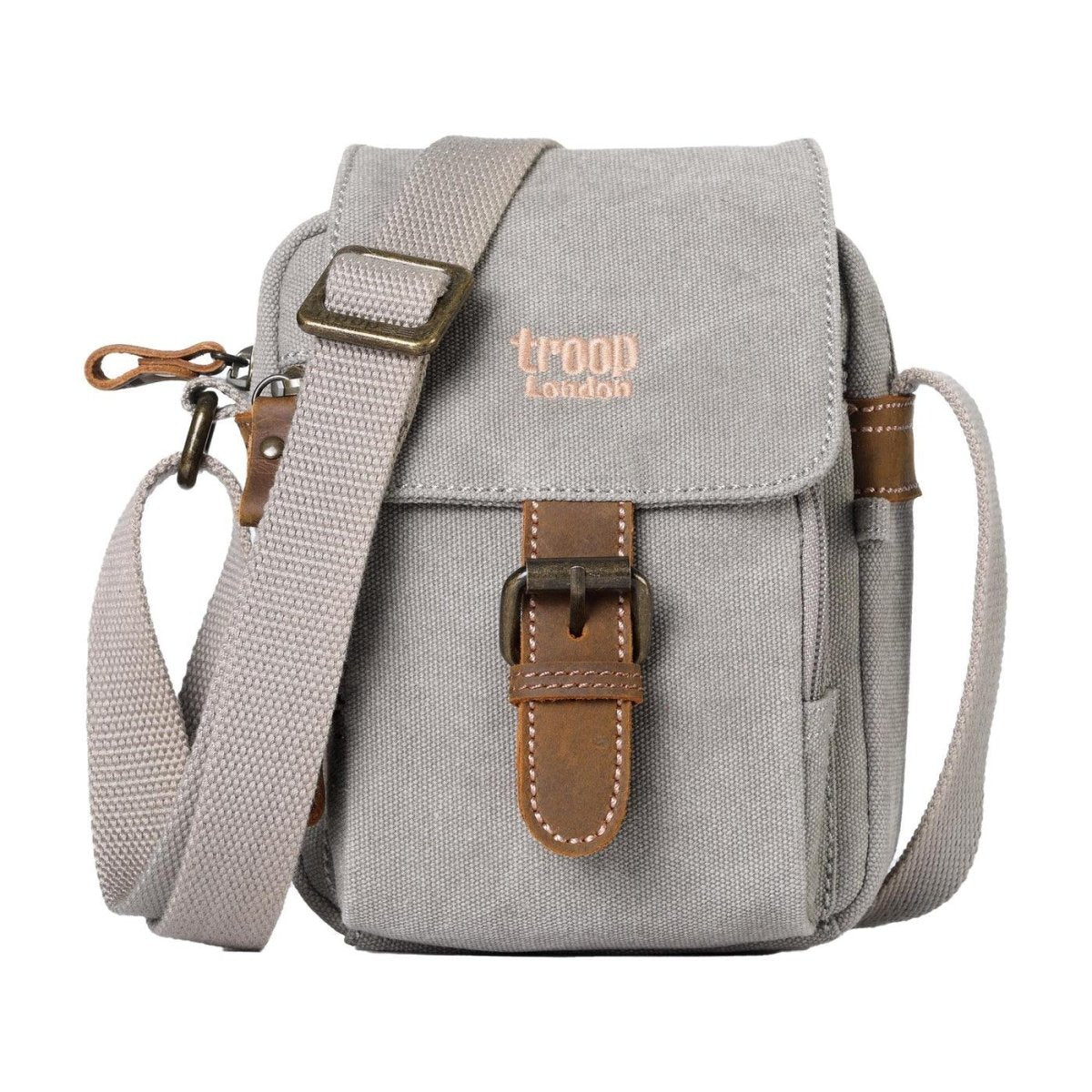 CLASSIC CANVAS ACROSS BODY BAG - TRP0213 - GREY - RUTHERFORD & Co