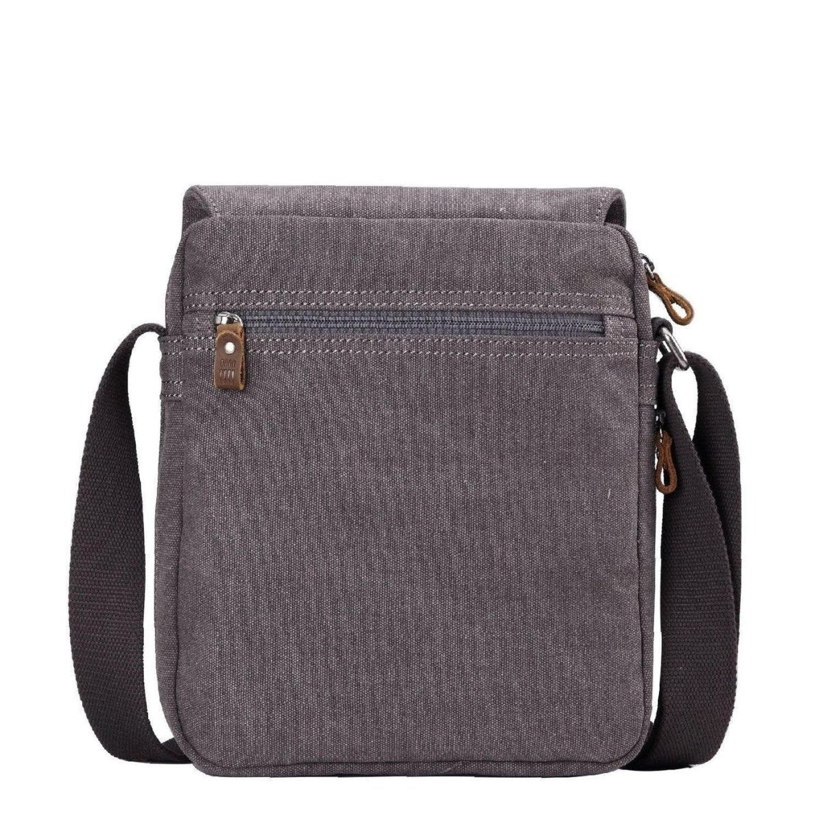 CLASSIC CANVAS ACROSS BODY BAG - TRP0242 - GREY - RUTHERFORD & Co