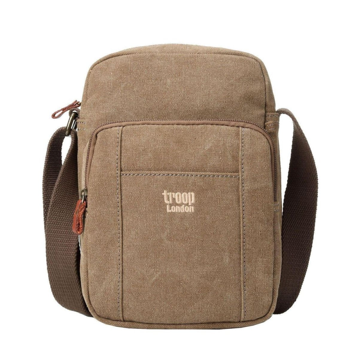 CLASSIC CANVAS ACROSS BODY BAG - TRP0370 - BROWN - RUTHERFORD & Co
