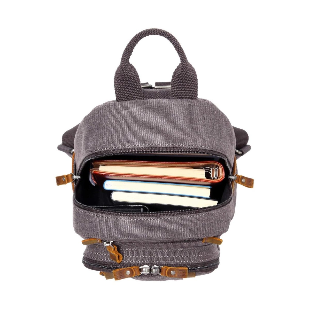 CLASSIC CANVAS BACKPACK - TRP0255 - BLACK - RUTHERFORD & Co