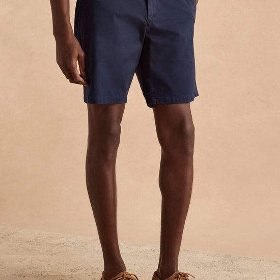 Classic Fit Navy Chino Shorts - RUTHERFORD & Co