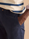 Classic Fit Navy Chino Trousers - RUTHERFORD & Co
