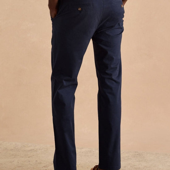 Classic Fit Navy Chino Trousers - RUTHERFORD & Co