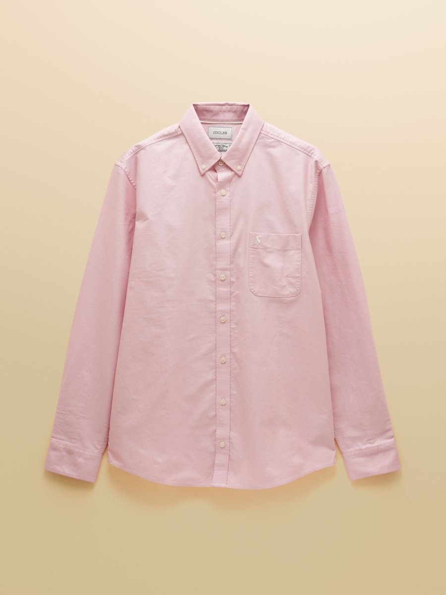 Classic Fit Pink Cotton Oxford Shirt - RUTHERFORD & Co