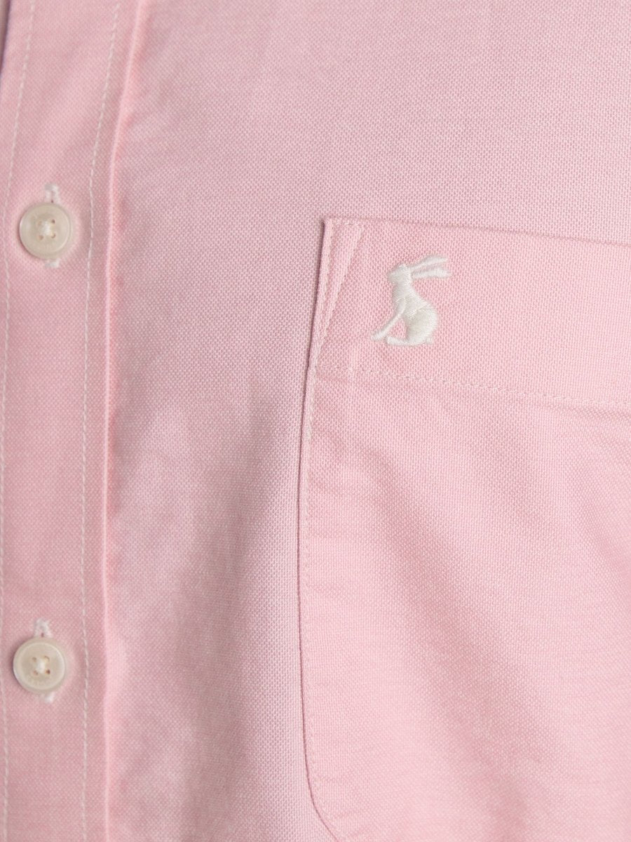 Classic Fit Pink Cotton Oxford Shirt - RUTHERFORD & Co