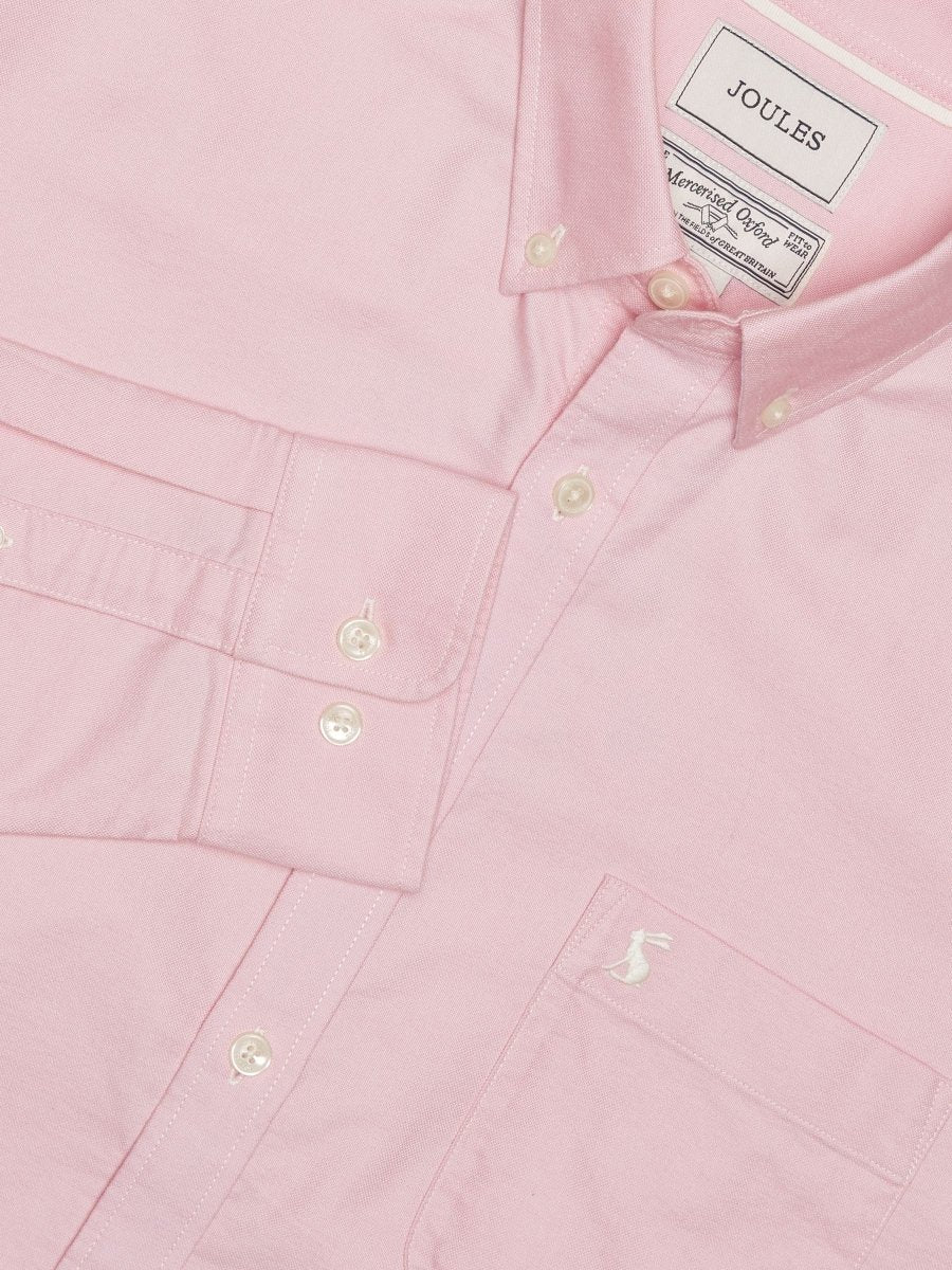 Classic Fit Pink Cotton Oxford Shirt - RUTHERFORD & Co
