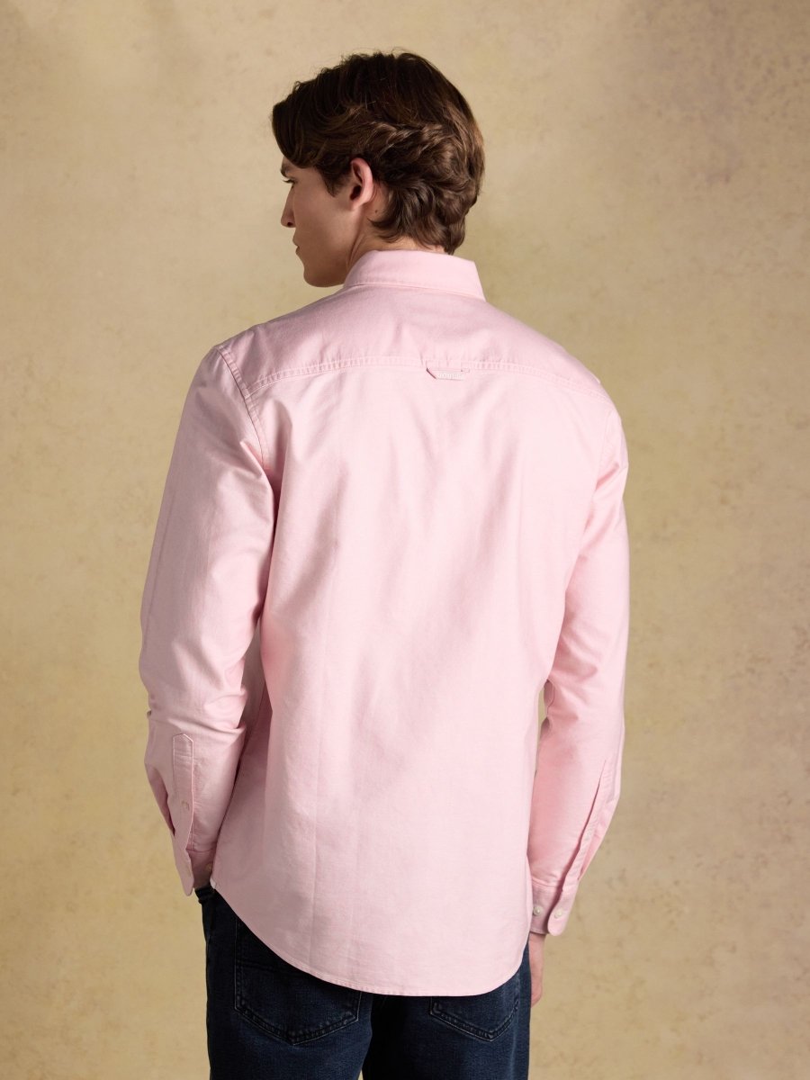 Classic Fit Pink Cotton Oxford Shirt - RUTHERFORD & Co