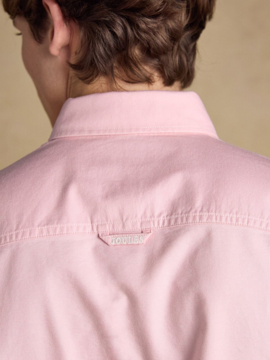 Classic Fit Pink Cotton Oxford Shirt - RUTHERFORD & Co