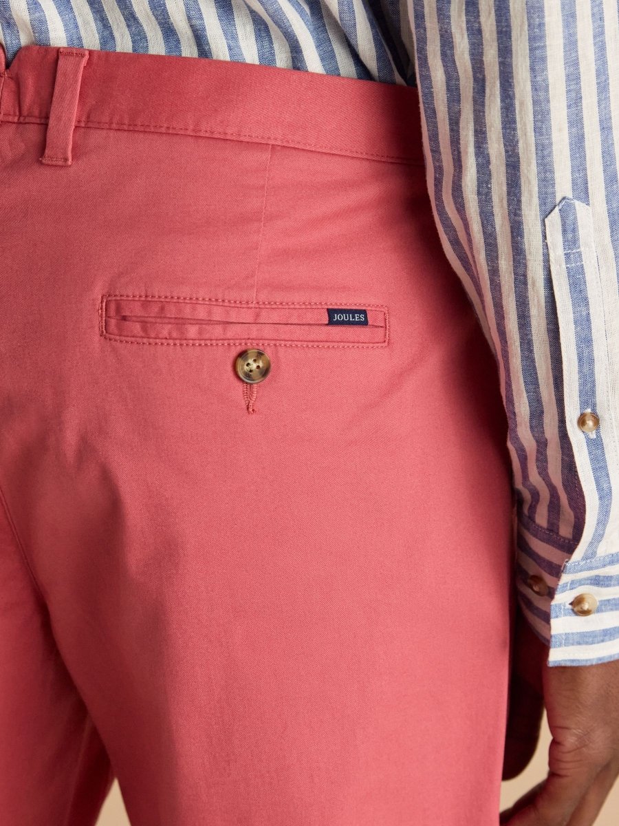 Classic Fit Rose Pink Chino Shorts - RUTHERFORD & Co