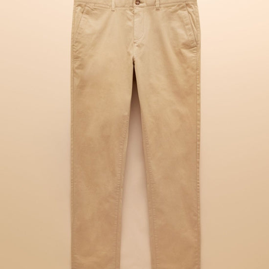 Classic Fit Tan Chino Trousers - RUTHERFORD & Co