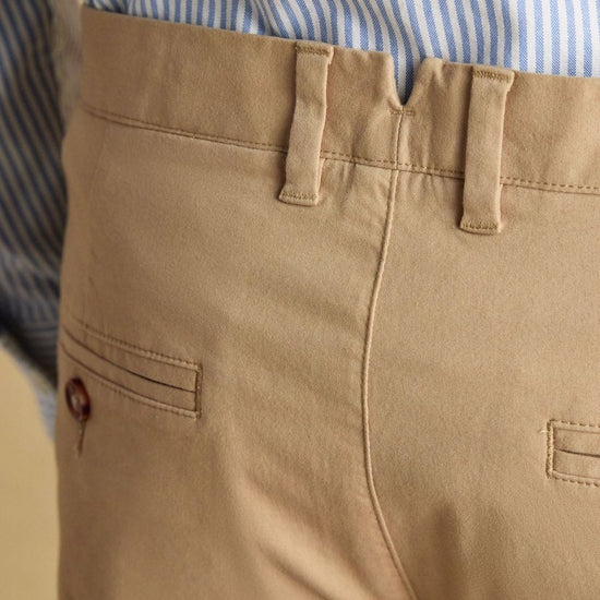 Classic Fit Tan Chino Trousers - RUTHERFORD & Co