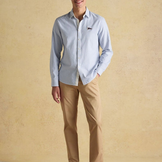 Classic Fit Tan Chino Trousers - RUTHERFORD & Co
