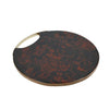 Artesà Round Serving Board with Tortoise Shell Resin Finish - RUTHERFORD & Co