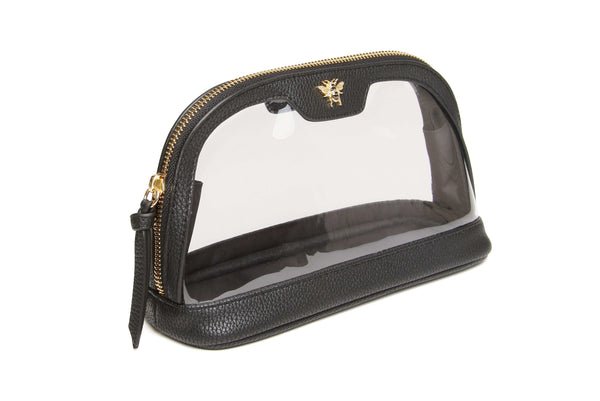 Clear Beauty Case - Make Up Bag/Black - RUTHERFORD & Co