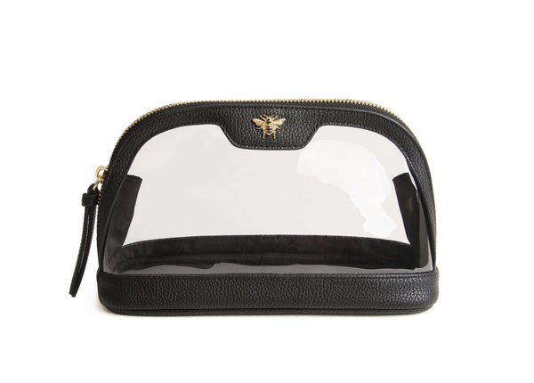 Clear Beauty Case - Make Up Bag/Black - RUTHERFORD & Co