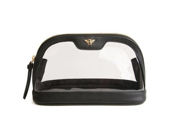 Clear Beauty Case - Make Up Bag/Black - RUTHERFORD & Co