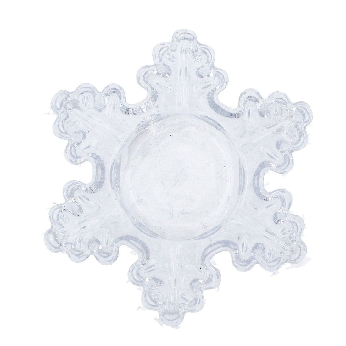 Clear Snowflake Glass Nite Lite (11cm) - RUTHERFORD & Co
