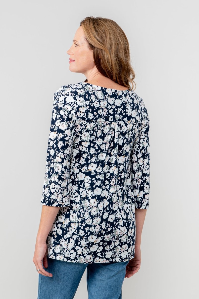 Clover Jersey V - neck Tunic - RUTHERFORD & Co