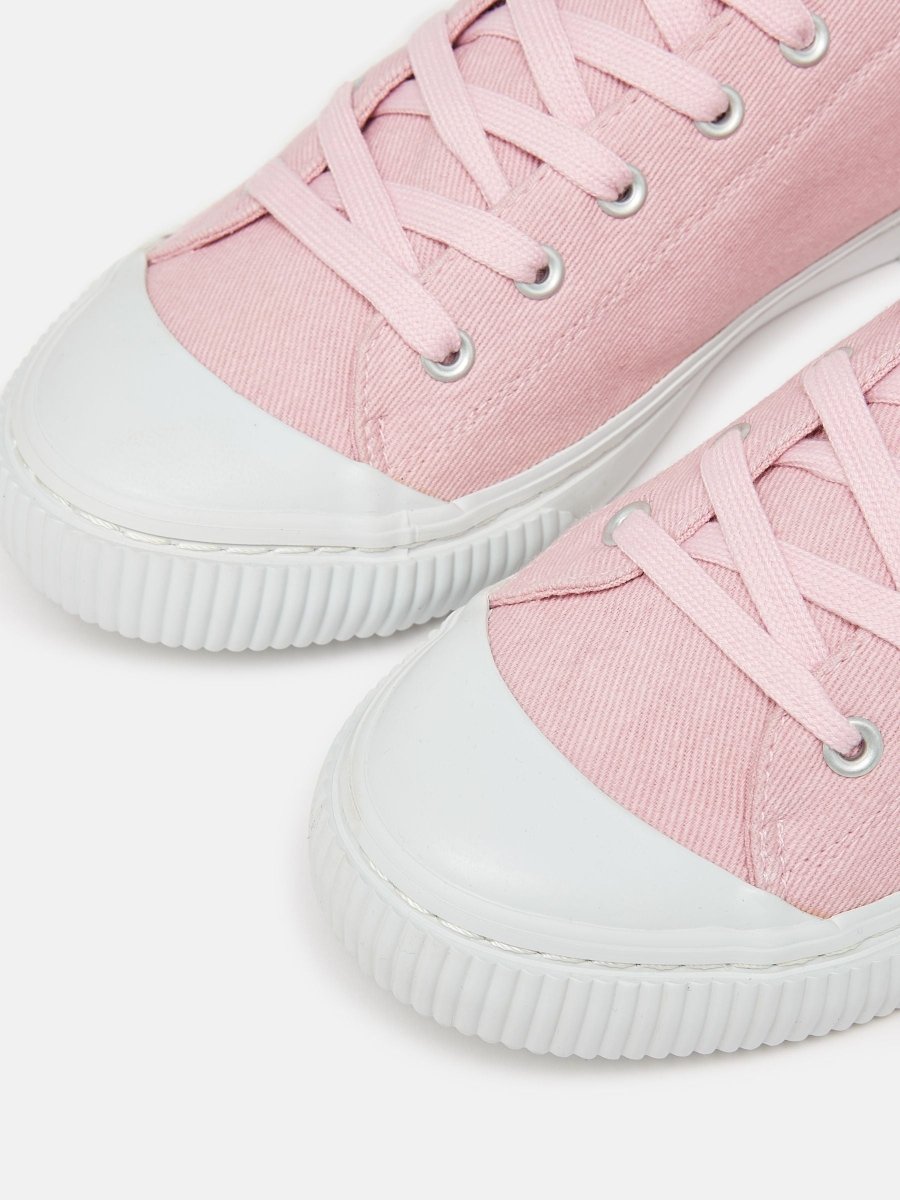 Coast Pink Canvas Pumps - RUTHERFORD & Co
