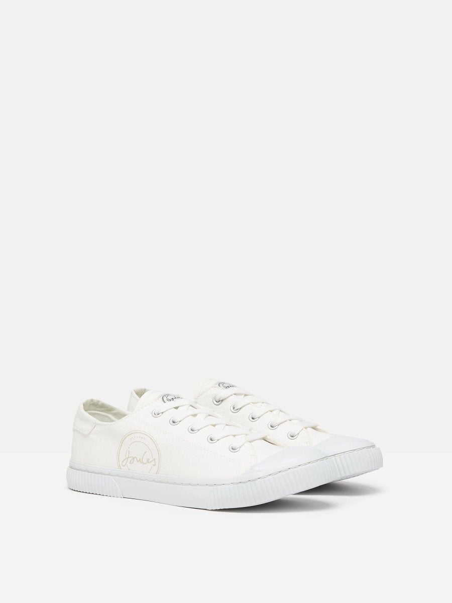 Coast White Canvas Pumps - RUTHERFORD & Co
