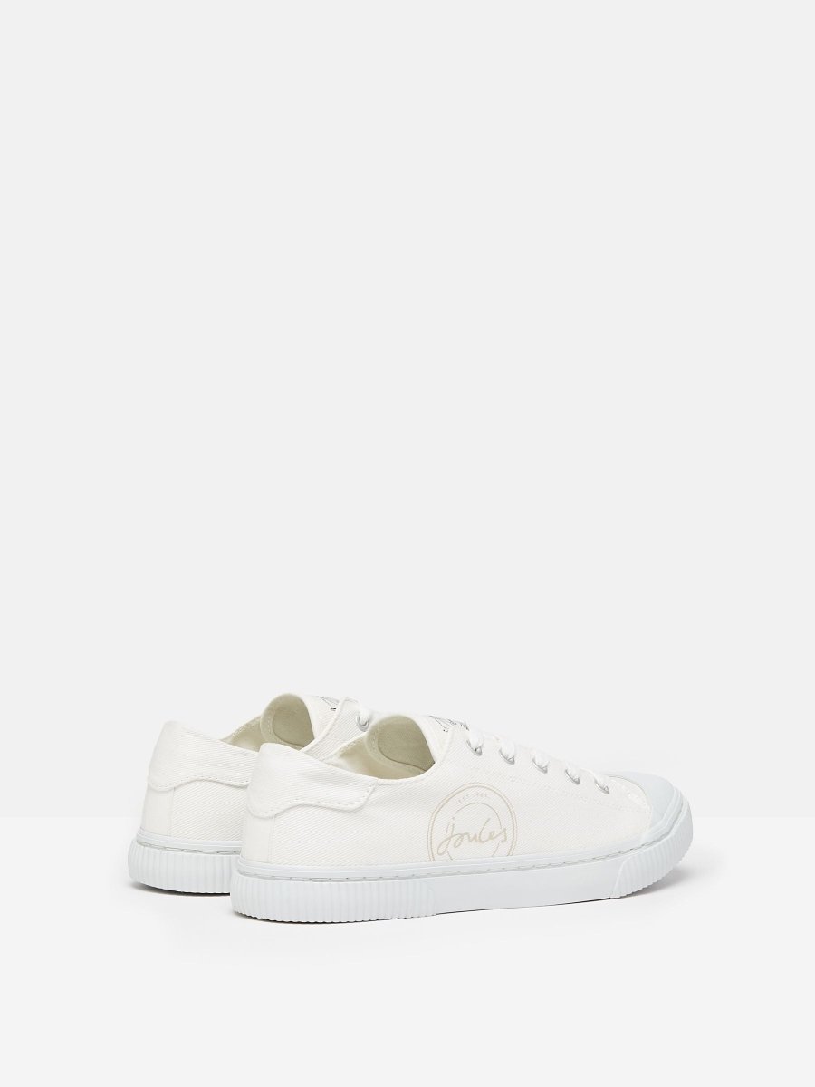 Coast White Canvas Pumps - RUTHERFORD & Co